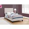 Monarch Specialties Bed, Twin Size, Platform, Teen, Frame, Upholstered, Linen Look, Wood Legs, Beige, Black I 5921T - alternate 4